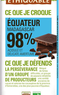 Éthiquable Chocolat noir 98 % Équateur — MS Bhai Bhai Enterprise