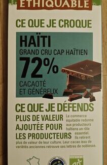 Éthiquable Haïti Grand cru Cap haïtien 72% cacaoté et fruité — MS Bhai Bhai Enterprise