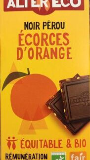 Alter Eco Chocolat noir aux écorces d'orange — MS Bhai Bhai Enterprise