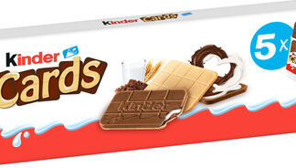 Biscuits Fourrés KINDER Cards Lait et Cacao 2x5 - 128g — MS Bhai Bhai Enterprise