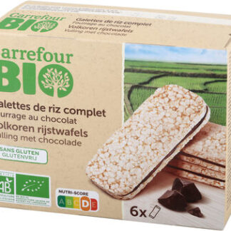 Carrefour BIO, Carrefour Galletas de arroz inflado rellenas de chocolate y avellana — MS Bhai Bhai Enterprise