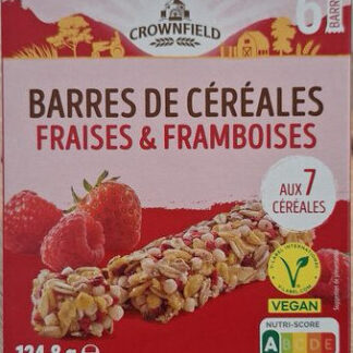 Crownfield Barres de céréales fraises et framboises x 6 — MS Bhai Bhai Enterprise