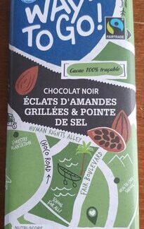 Fairglobe, Lidl, Way to go! Chocolat noir, Éclats d'amandes grillées & pointe de sel — MS Bhai Bhai Enterprise