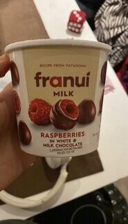 franui Frambuesas bañadas en chocolate blanco y leche — MS Bhai Bhai Enterprise