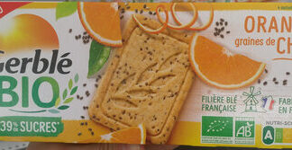 Gerblé, Gerblé Bio Biscuits à l'orange Orange et au graines de Chia — MS Bhai Bhai Enterprise