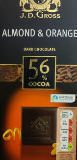 J. D. GROSS DARK CHOCOLATE ALMOND & ORANGE — MS Bhai Bhai Enterprise