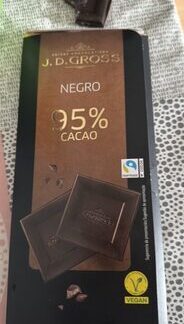J.D. Gross Chocolate negro. Cacao 95% mínimo — MS Bhai Bhai Enterprise