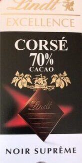 Lindt Excellence Noir Suprême Corsé 70% Cacao — MS Bhai Bhai Enterprise