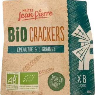 MAÎTRE JEAN PIERRE Bio crackers épeautre et 3 graines — MS Bhai Bhai Enterprise