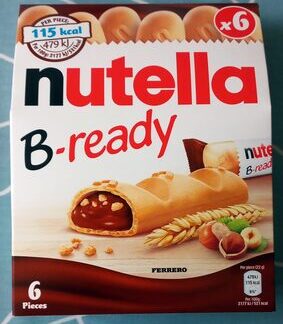 Nutella, Nutella b-ready Biscuits NUTELLA B-ready Noisettes et Cacao x6 - 132g — MS Bhai Bhai Enterprise
