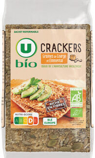 U, U Bio Crackers bio emmental et graines de courge paquet de 200g — MS Bhai Bhai Enterprise