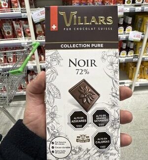 Villars Chocolat Noir 72%, Collection Pure — MS Bhai Bhai Enterprise